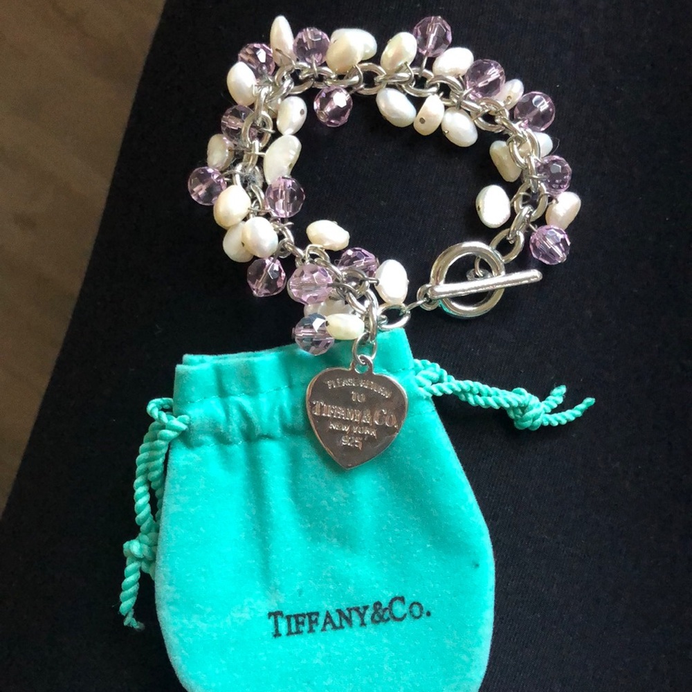 Tiffany & Co. bracelet with pearls and pink stones